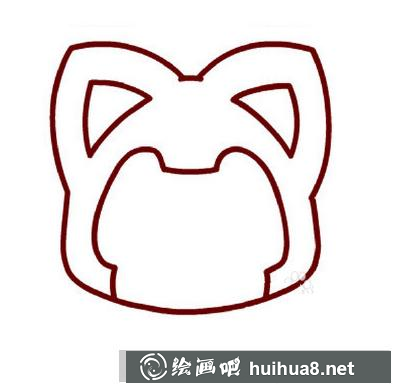 阿貍的臉部內(nèi)部輪廓