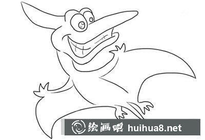 簡筆畫教程怎么畫翼龍 簡筆畫教程怎么畫翼龍