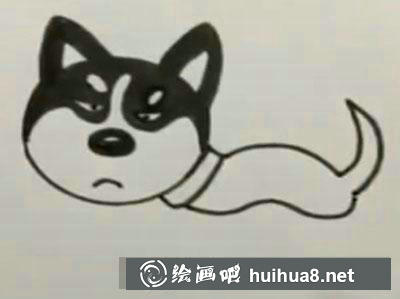 簡筆畫教程怎么畫哈士奇 簡筆畫教程怎么畫哈士奇
