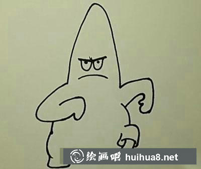 簡(jiǎn)筆畫教程怎么畫派大星