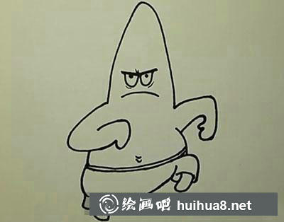 簡(jiǎn)筆畫教程怎么畫派大星
