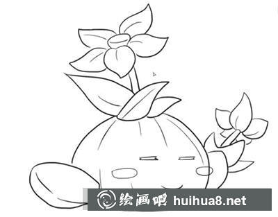 簡(jiǎn)筆畫教程怎么畫水仙球開花