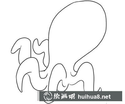 簡(jiǎn)筆畫教程怎么畫章魚