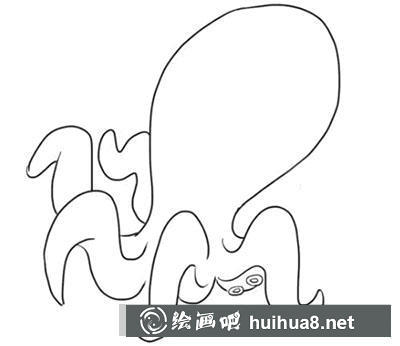 簡(jiǎn)筆畫教程怎么畫章魚