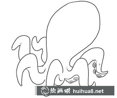 簡(jiǎn)筆畫教程怎么畫章魚