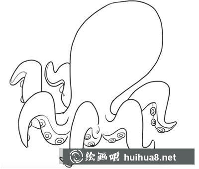 簡(jiǎn)筆畫教程怎么畫章魚