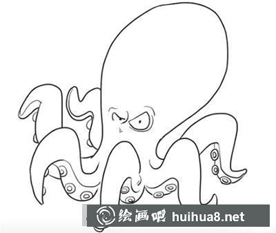 簡(jiǎn)筆畫教程怎么畫章魚