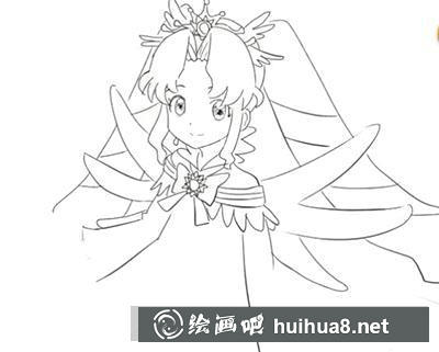 彩俐公主簡筆畫肩膀