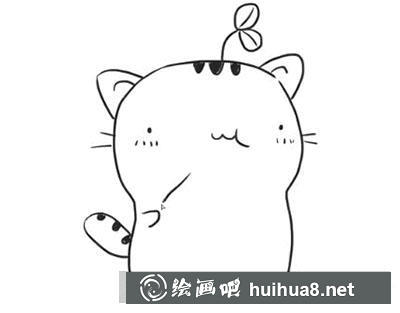 簡筆畫教程怎么畫吃西瓜的貓 簡筆畫教程怎么畫吃西瓜的貓