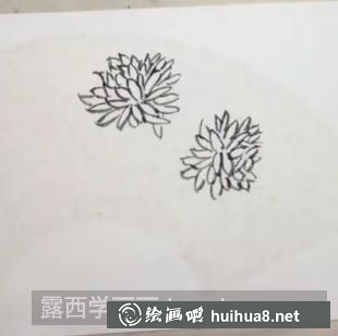 寫意菊花的畫法