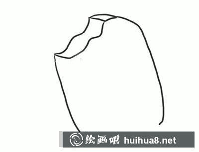 雪糕簡(jiǎn)筆畫繪制步驟三