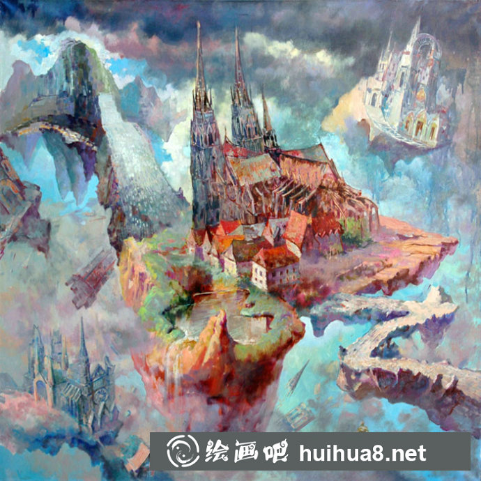 極具色彩魅力的人物油畫