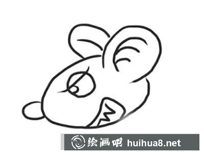 簡筆畫教程怎么畫生氣的老鼠