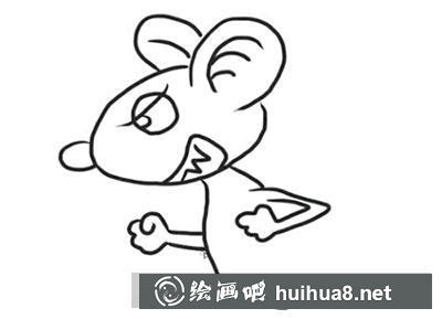 簡筆畫教程怎么畫生氣的老鼠