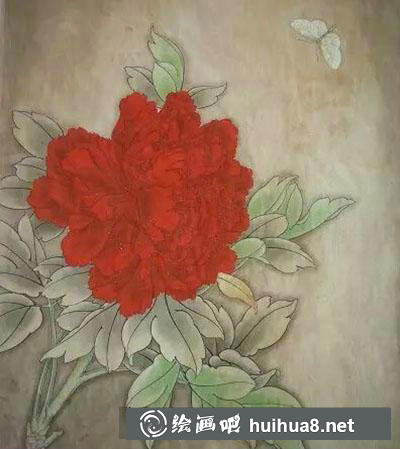 工筆畫(huà)教程怎么畫(huà)《王紅粉蝶》