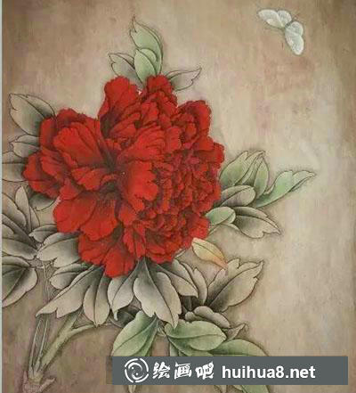 工筆畫(huà)教程怎么畫(huà)《王紅粉蝶》