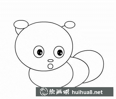 毛毛蟲簡筆畫