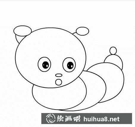 毛毛蟲簡筆畫
