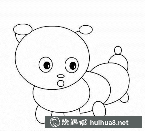毛毛蟲簡筆畫