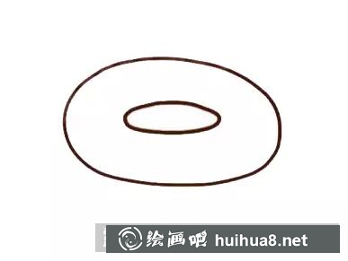 甜甜圈簡筆畫 甜甜圈簡筆畫
