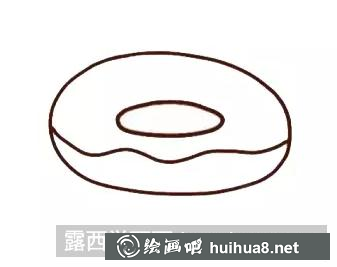 甜甜圈簡筆畫 甜甜圈簡筆畫