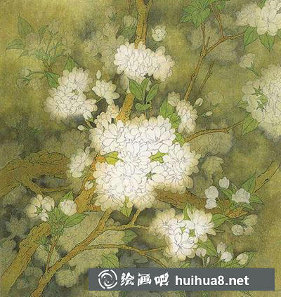 工筆畫教程怎么畫櫻花
