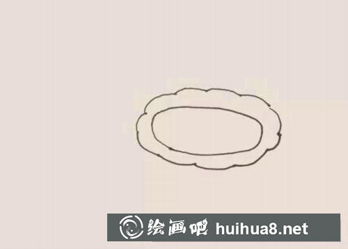 月餅簡筆畫過程