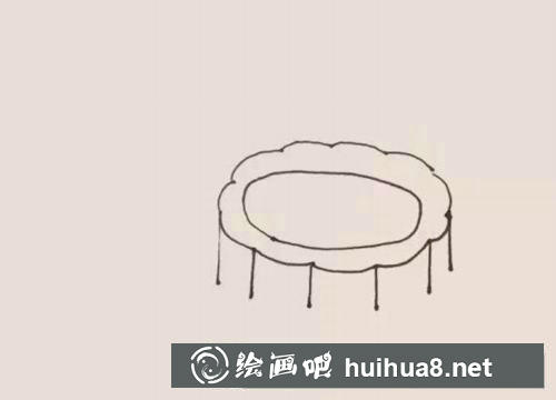 月餅簡筆畫過程
