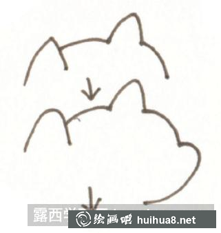 想著小魚干的貓咪兒童畫