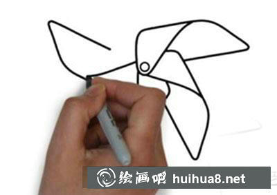 簡筆畫教程怎么畫風車