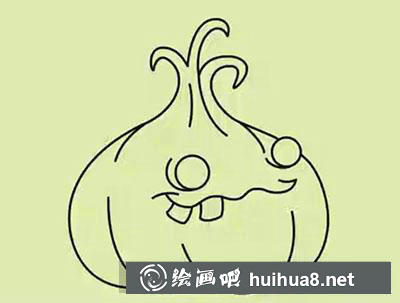 簡(jiǎn)筆畫(huà)教程怎么畫(huà)大蒜