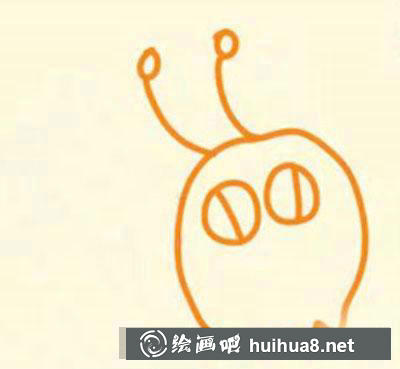 簡(jiǎn)筆畫教程怎么畫蟋蟀第三步