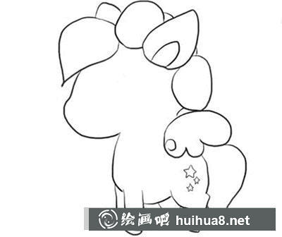 簡筆畫教程怎么畫小白馬