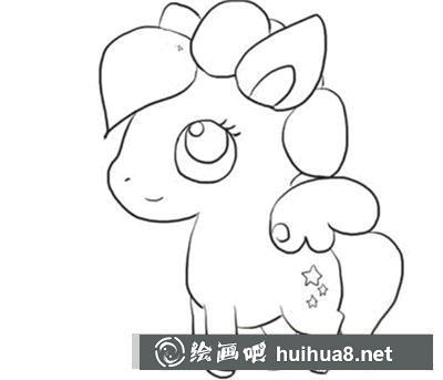 簡筆畫教程怎么畫小白馬