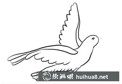 怎么畫一只和平鴿