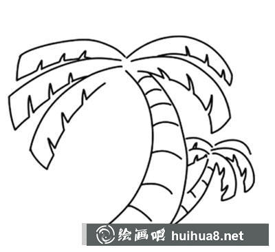 怎么畫椰子樹