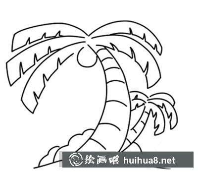 怎么畫椰子樹