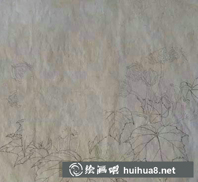 工筆畫教程怎么畫紅芙蓉