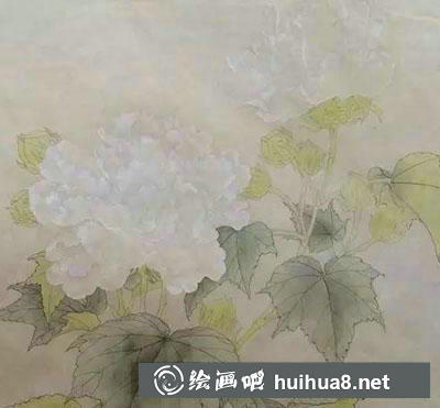工筆畫教程怎么畫紅芙蓉