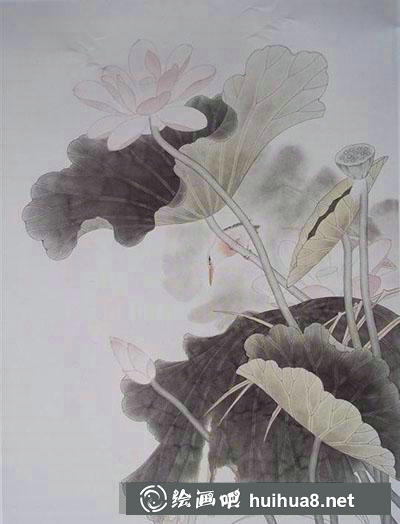 怎么畫荷花