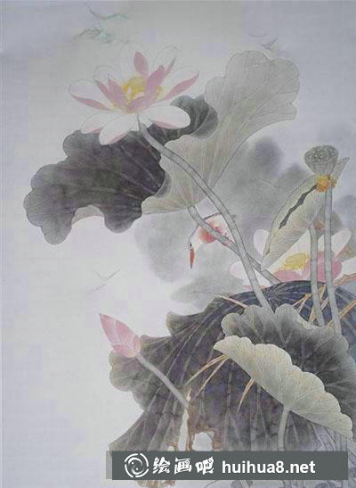 怎么畫荷花