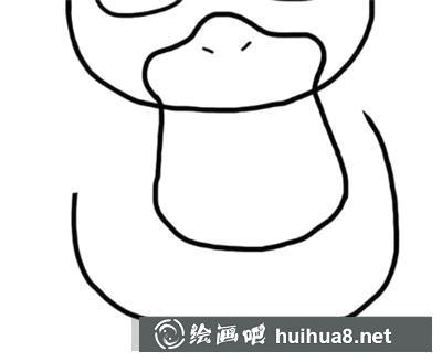 可達(dá)鴨兒童畫