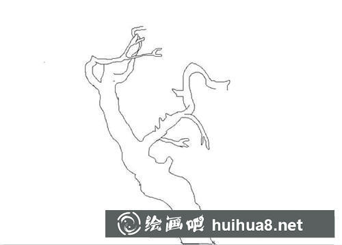 櫻花樹簡筆畫教程