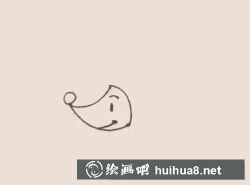 刺猬簡筆畫過程