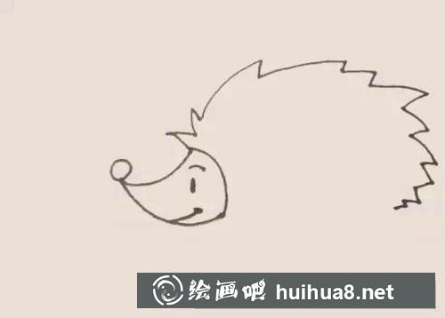 刺猬簡筆畫過程