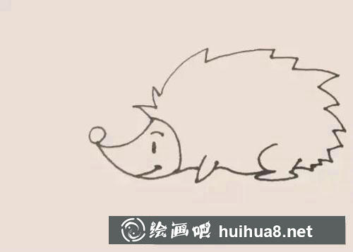 刺猬簡筆畫過程