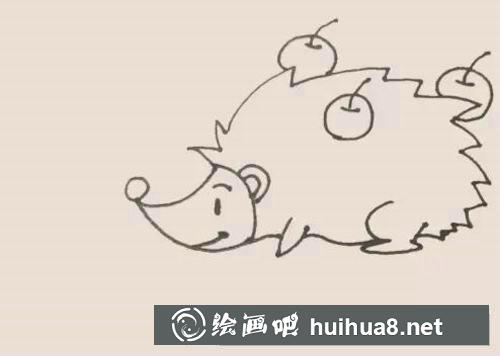 刺猬簡筆畫過程