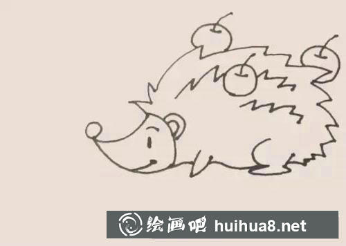 刺猬簡筆畫過程