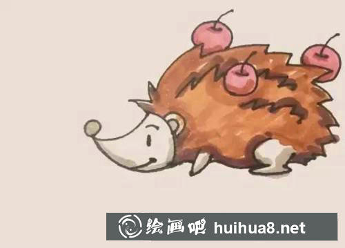 刺猬簡筆畫過程