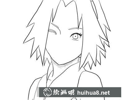 簡(jiǎn)筆畫教程怎么畫春野櫻的眼睛